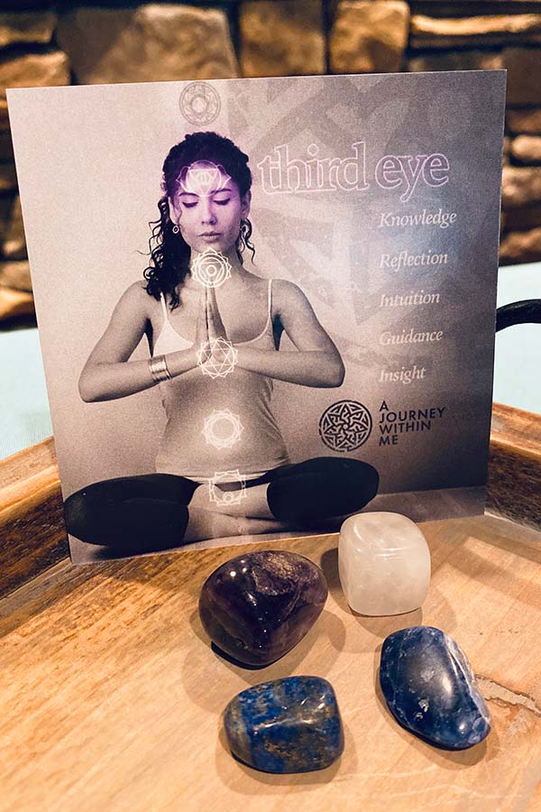 Third Eye Chakra * Roller & Stone Set