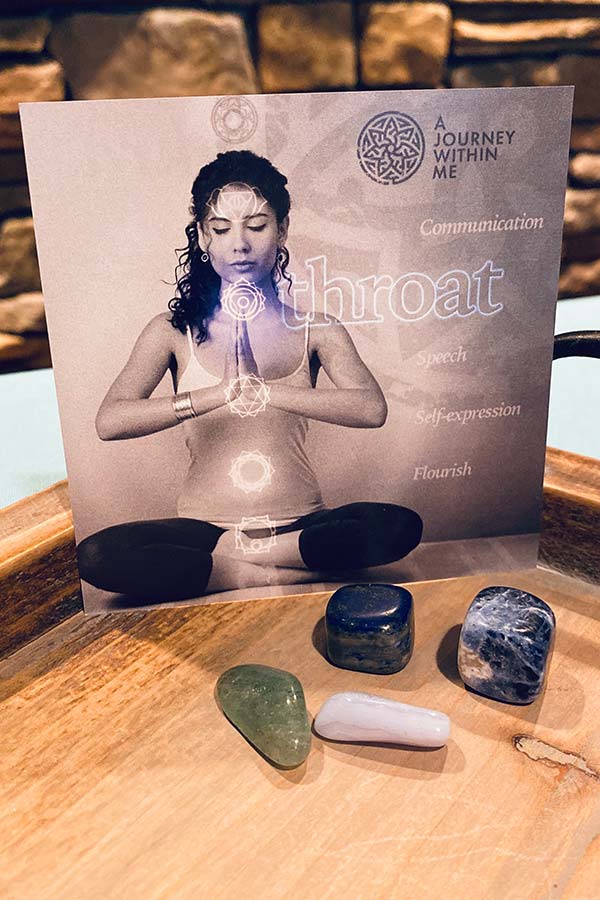 Throat Chakra * Roller & Stone Set