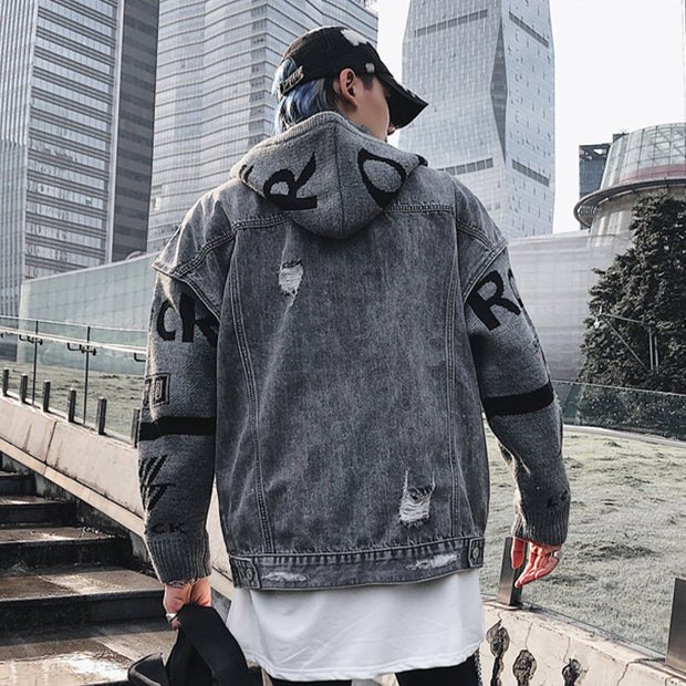 Alphabet Hooded Streetwear Jacket – Yugen Theory