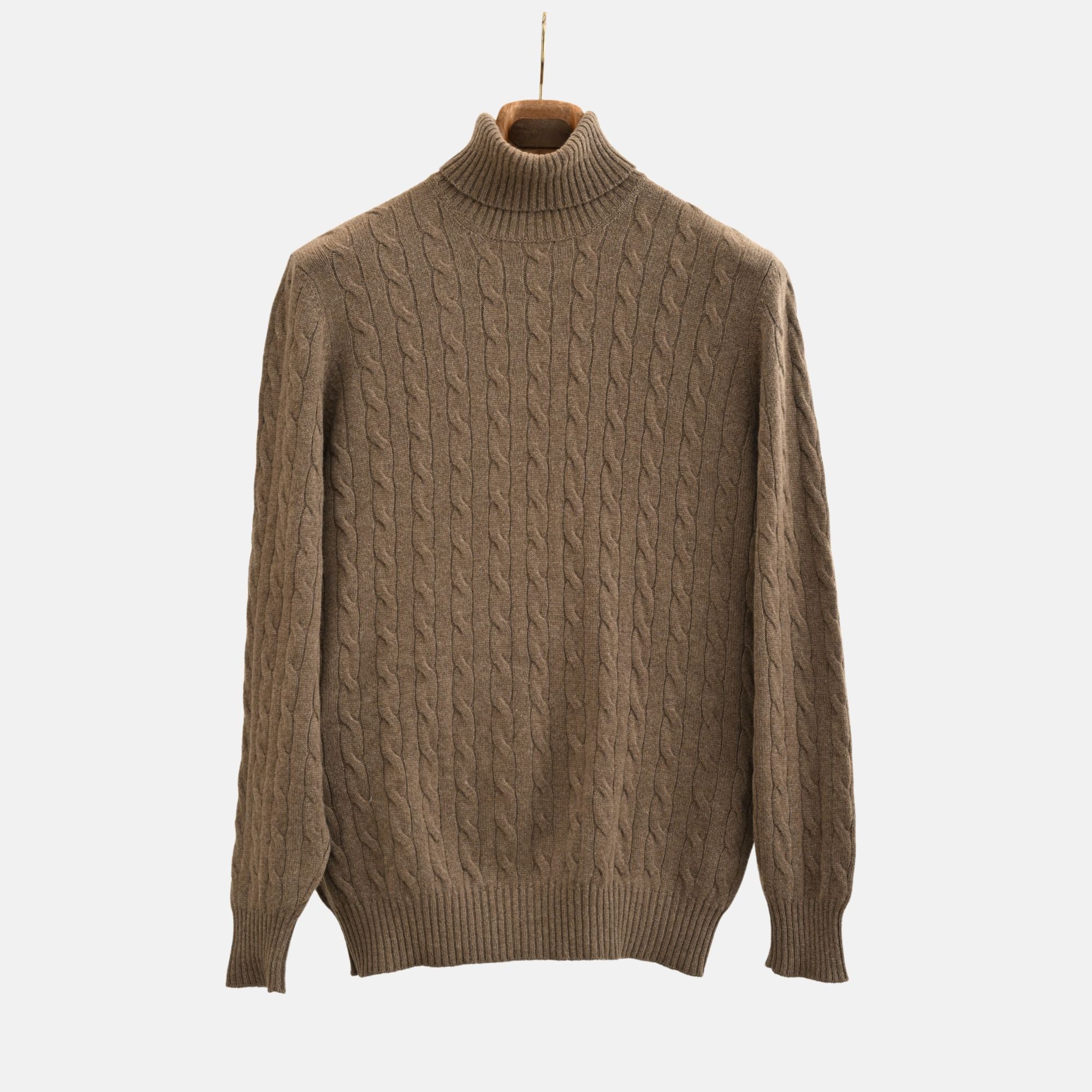 image of Brown Cashmere Turtleneck (EU 54)
