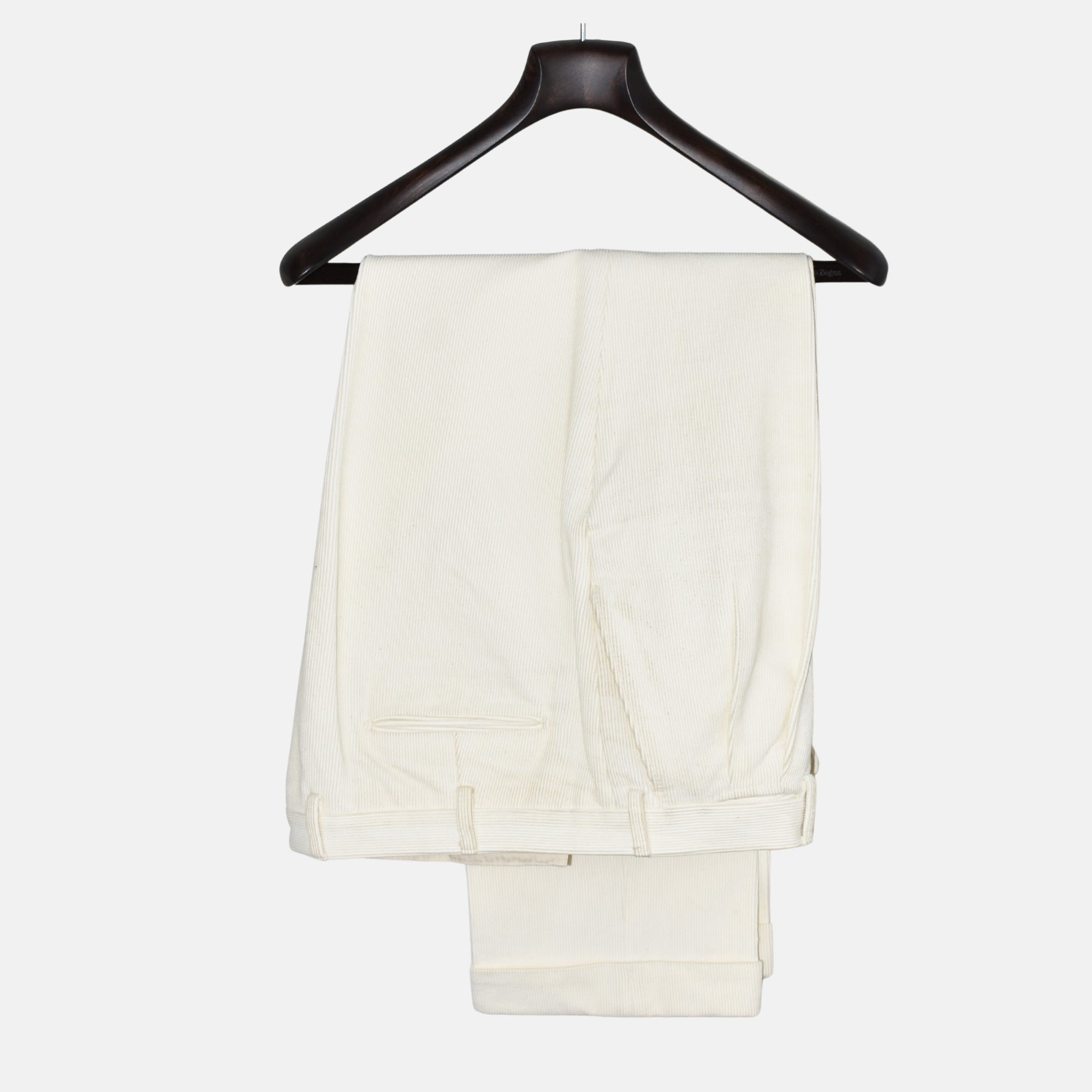 image of Cream Corduroy Trousers made of Cotton/Polyamid (EU 56)