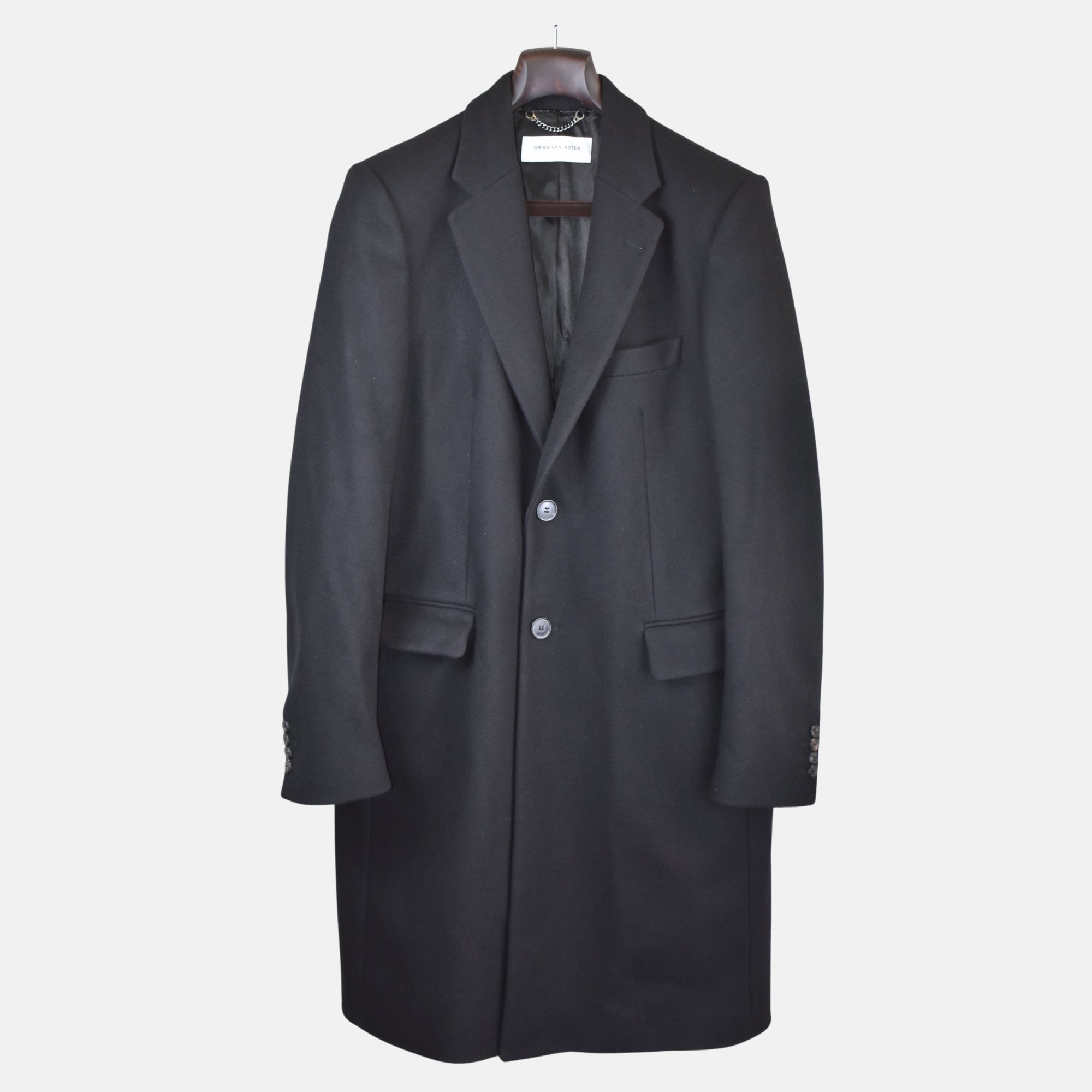 image of Black Coat made of Wool/Polyamide (EU 50)