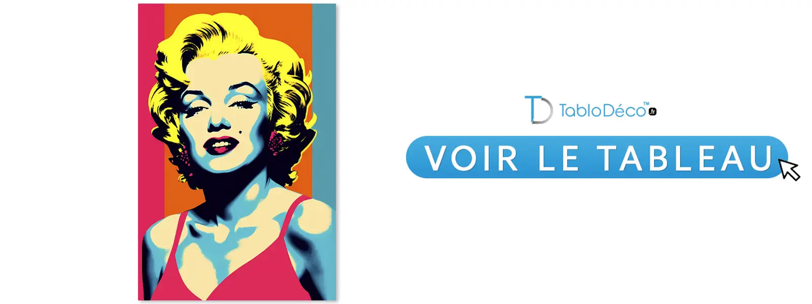 Acheter un beau tableau pop art de Marilyn Monroe