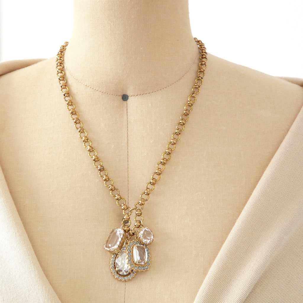 La Vie Parisienne Charm Cluster Necklace | Lily Charleston
