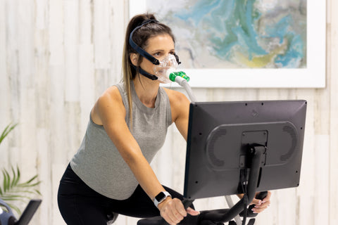 Exercise with oxygen therapy for athletic performance