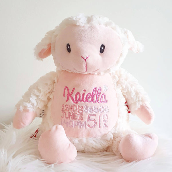 personalised sheep teddy