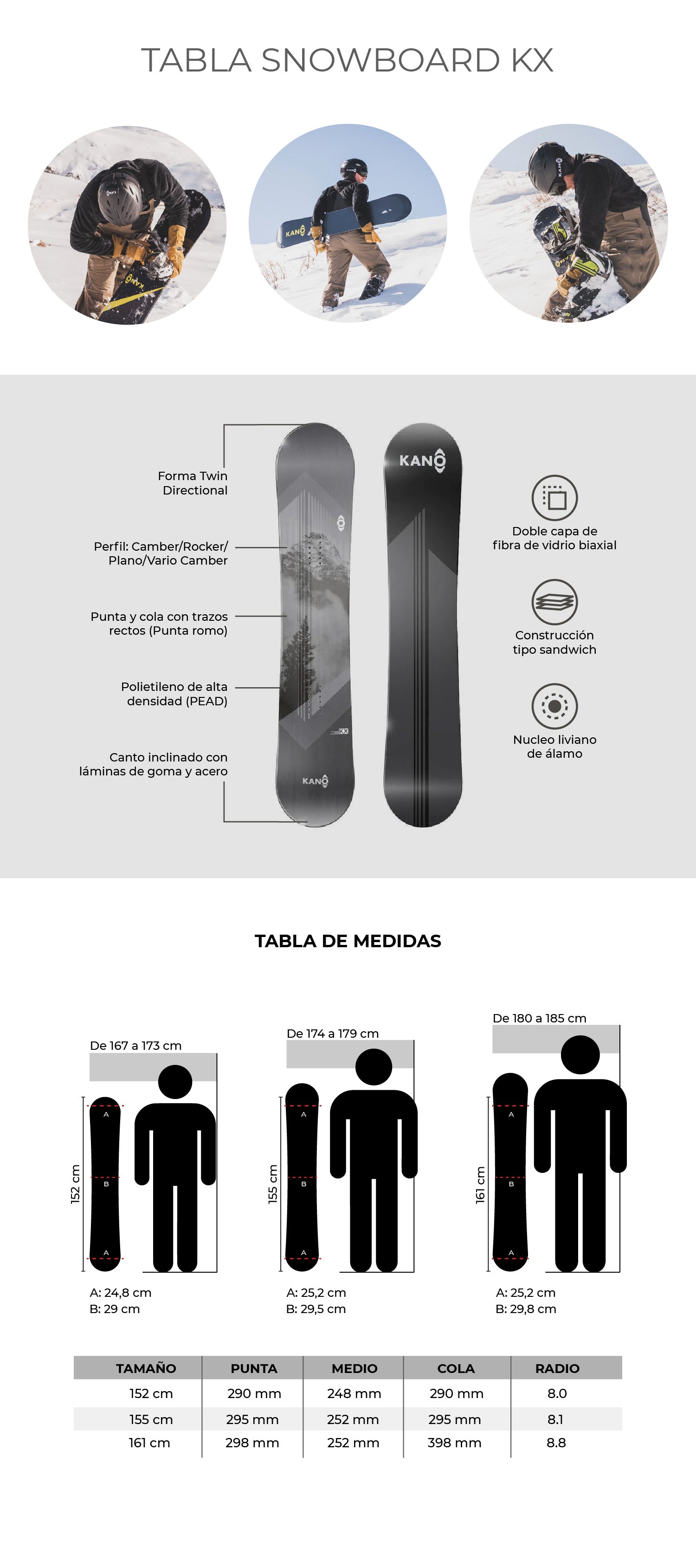 Tabla De Snowboard Kano - Kx Twin Directional 161 cm – Kano Outdoors