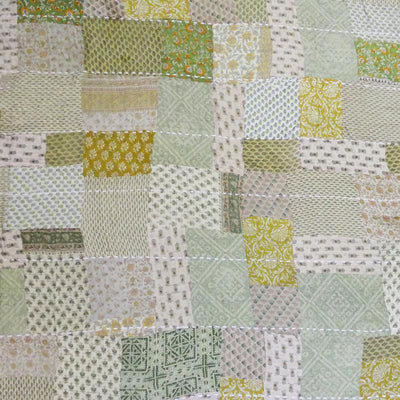 Artichoke Vintage Sari Quilt - Sally Campbell, Handmade Textiles