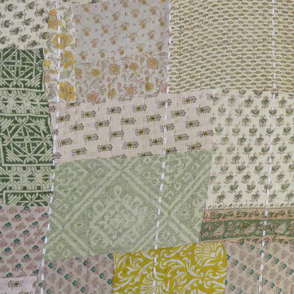 Artichoke Vintage Sari Quilt - Sally Campbell, Handmade Textiles
