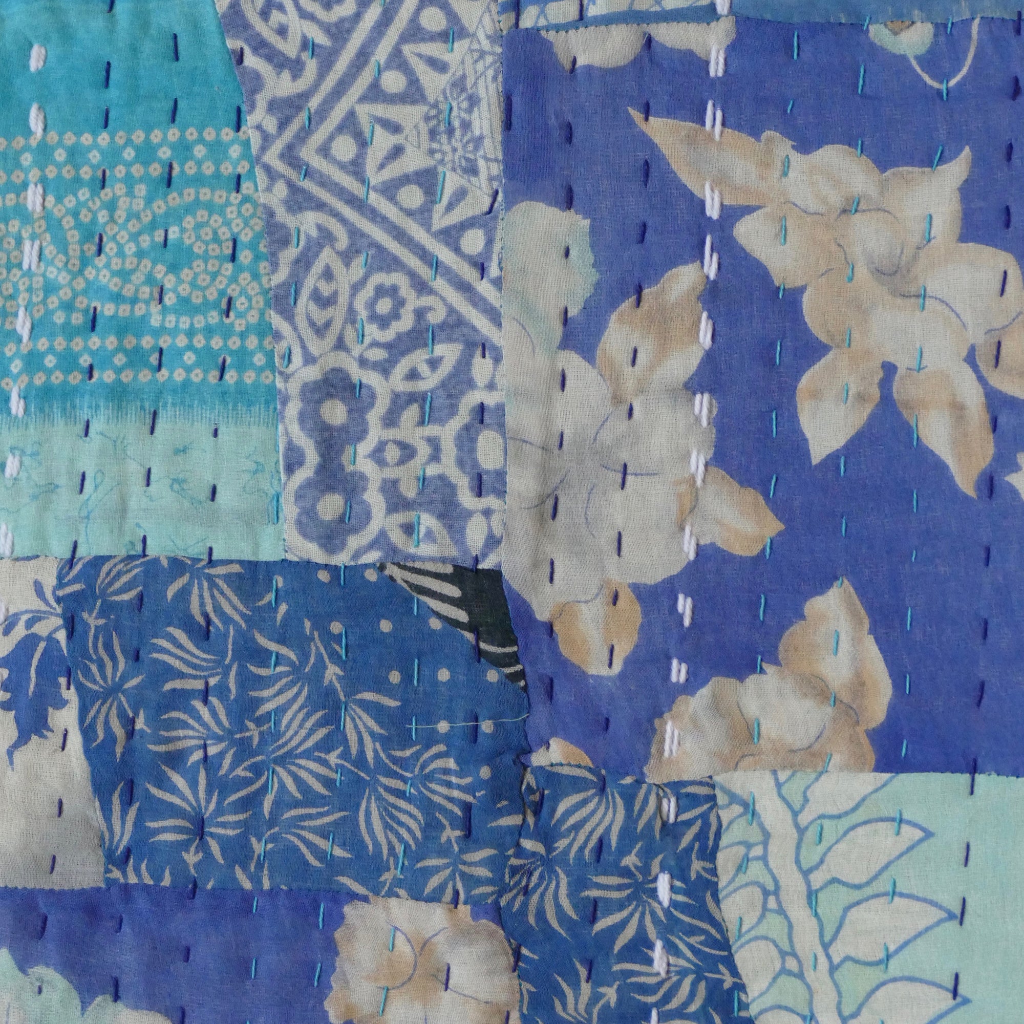 Razzle Dazzle Vintage Sari Quilt - Sally Campbell, Handmade Textiles
