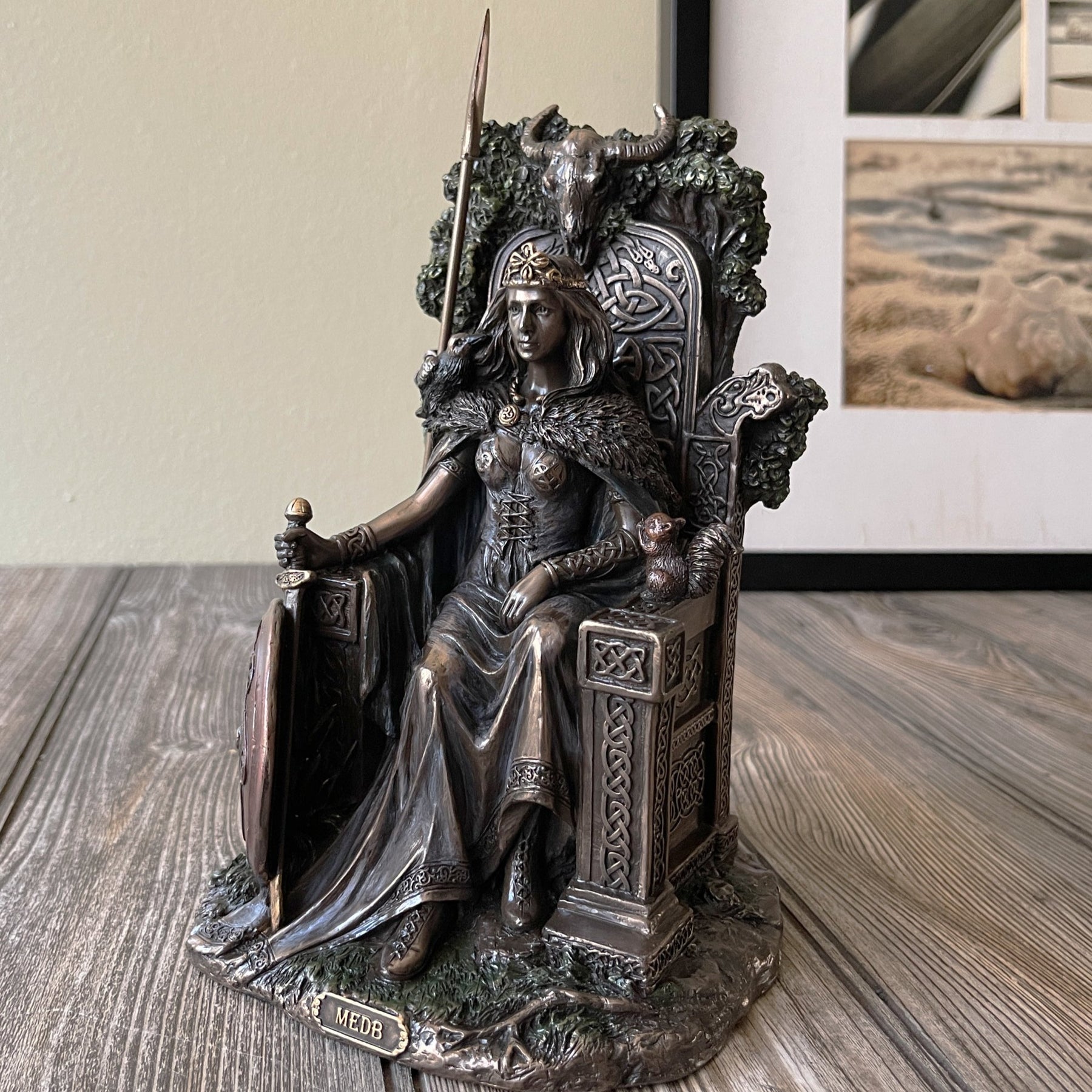 Celtic Goddess Queen Medb Figurine Statue Shopteli