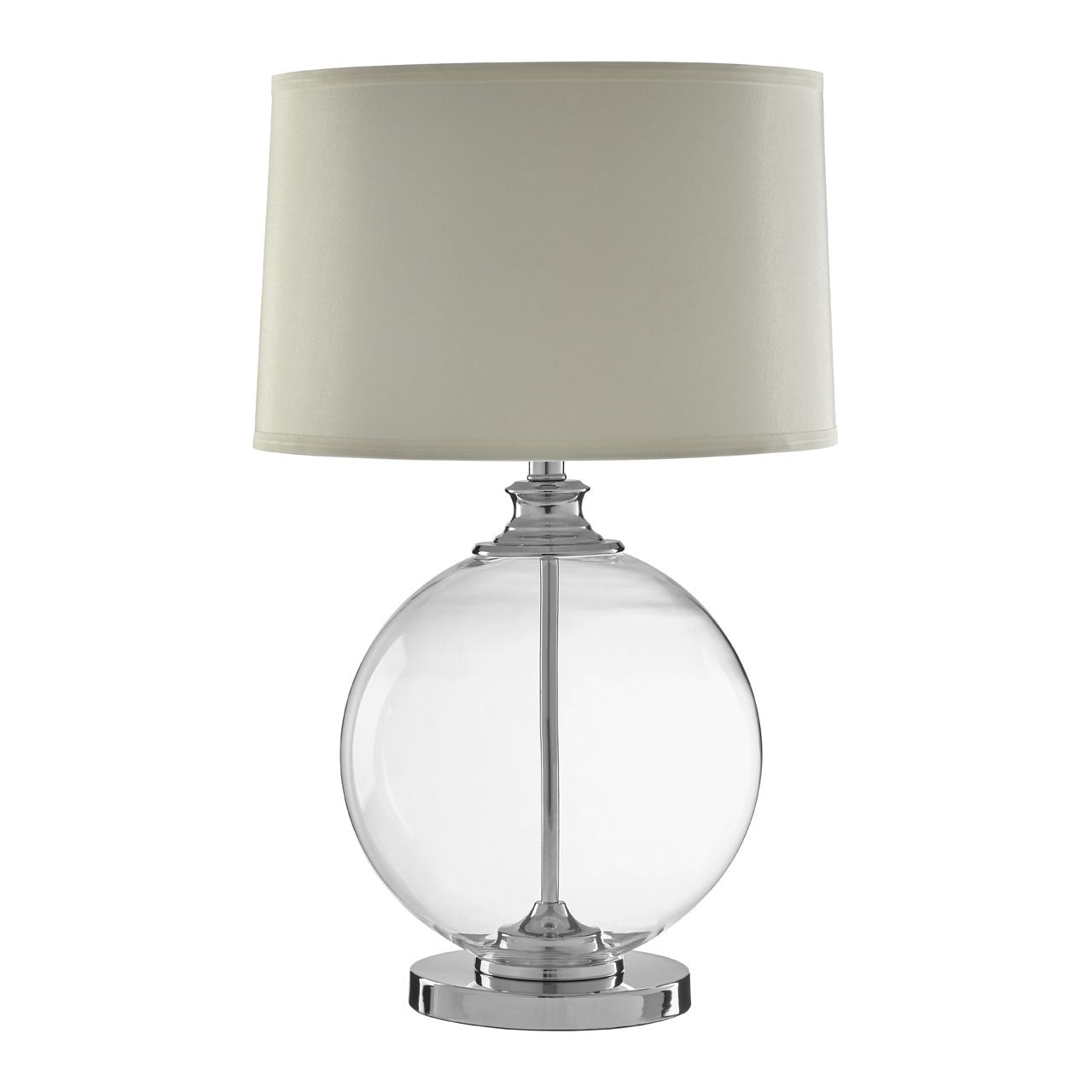 clear glass table lamp