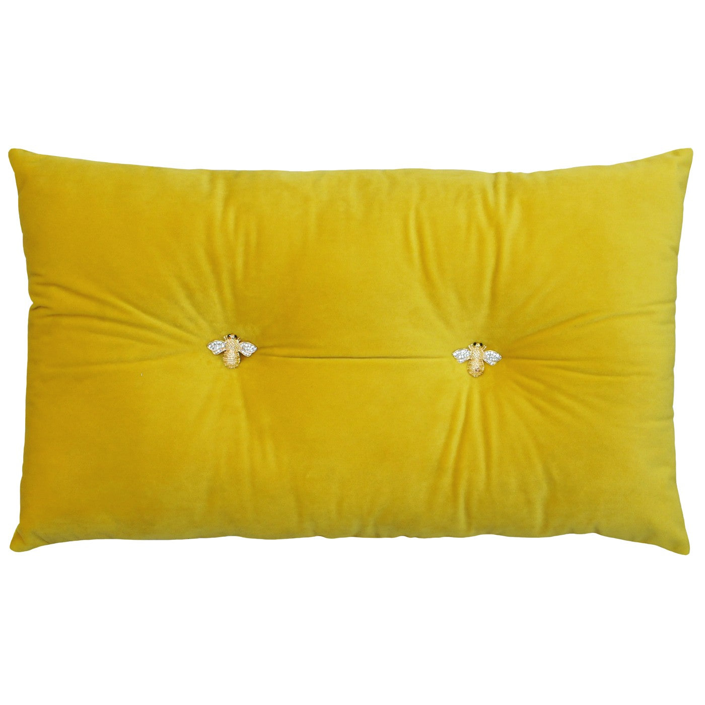 yellow bee cushion