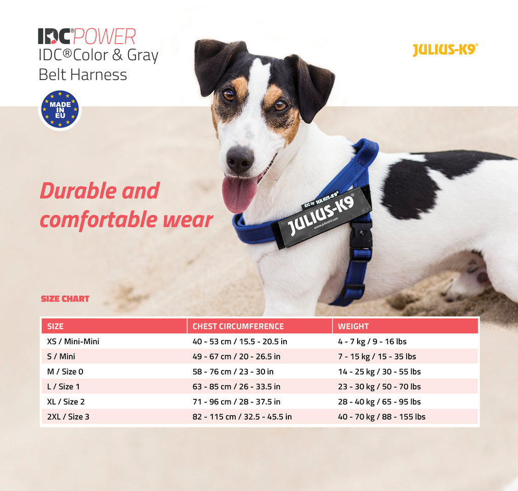 IDC Color and Gray Belt Harness