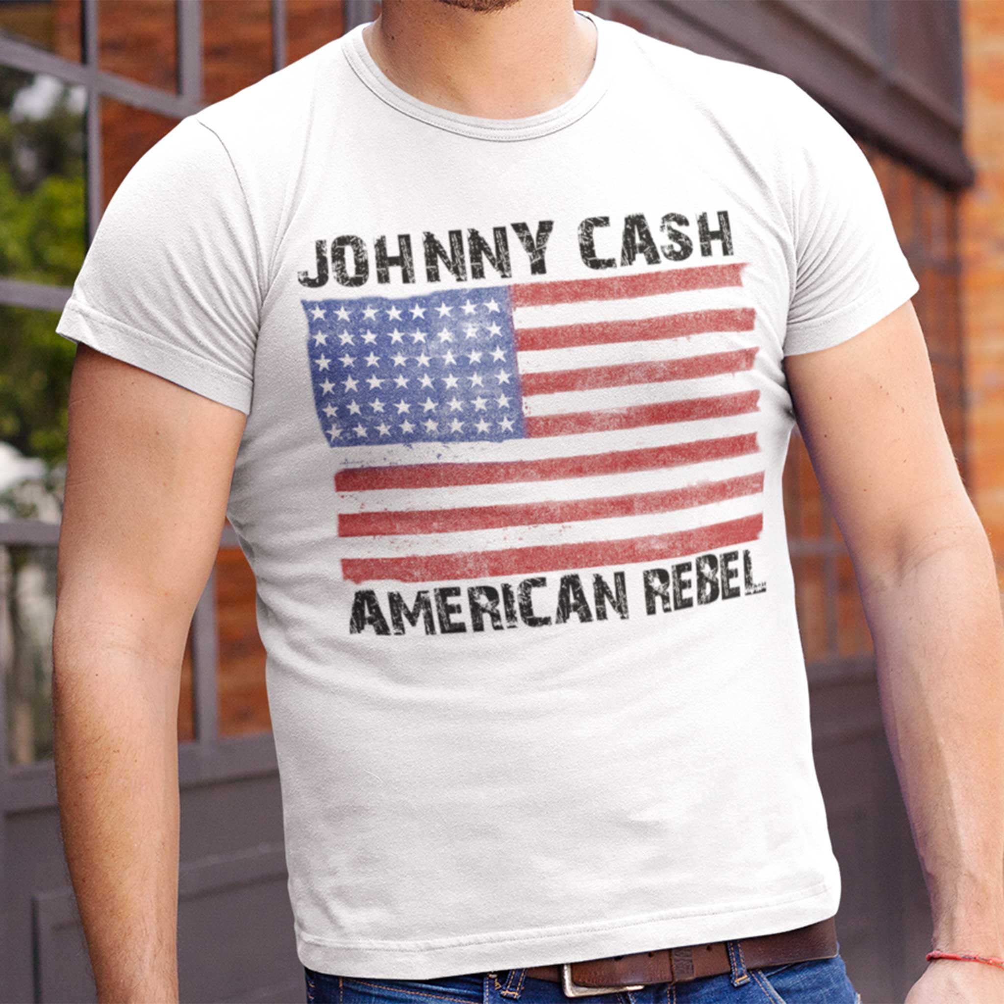 american flag on t shirt