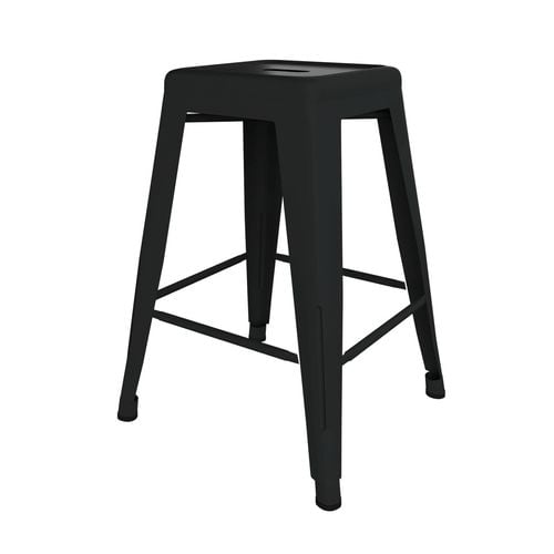 Chairs Marquee Black Metal Bar Stool Image 1