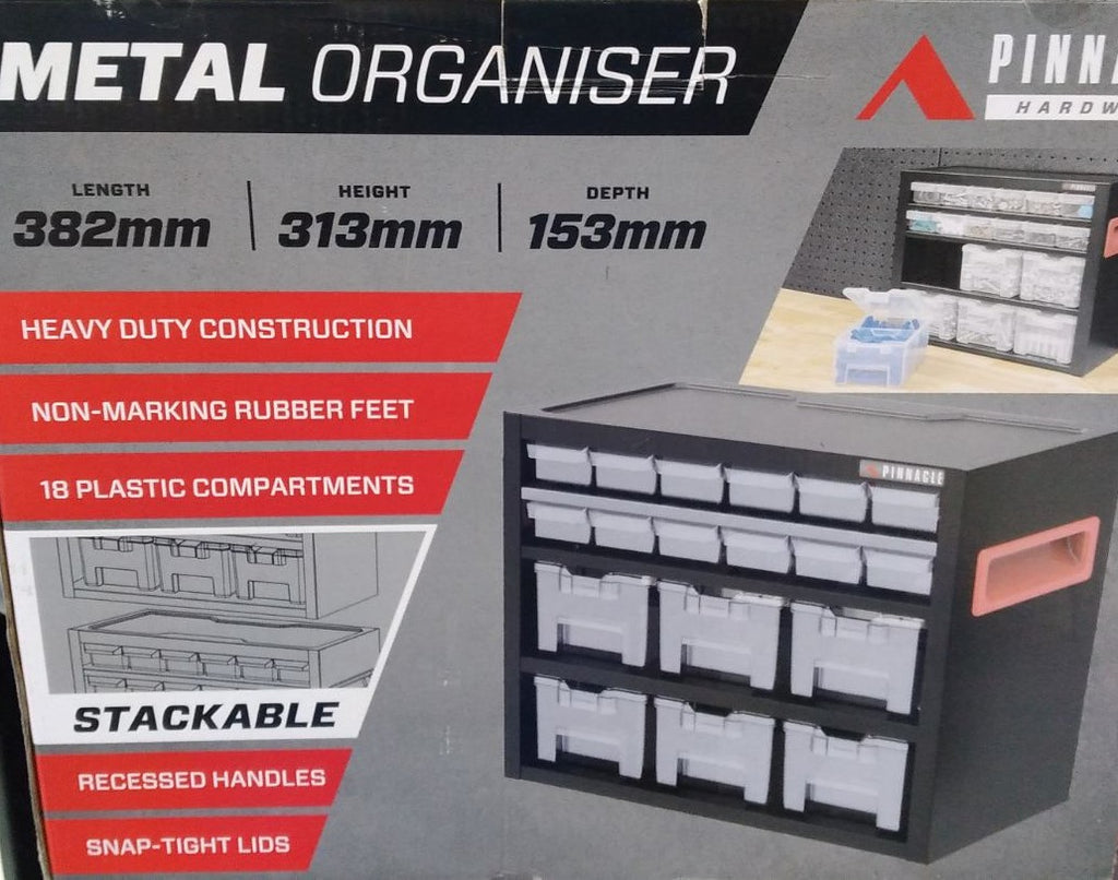 Tactix DOUBLE SIDED ORGANISER with 8 Removable Bins & Dividers for Home  Handyman