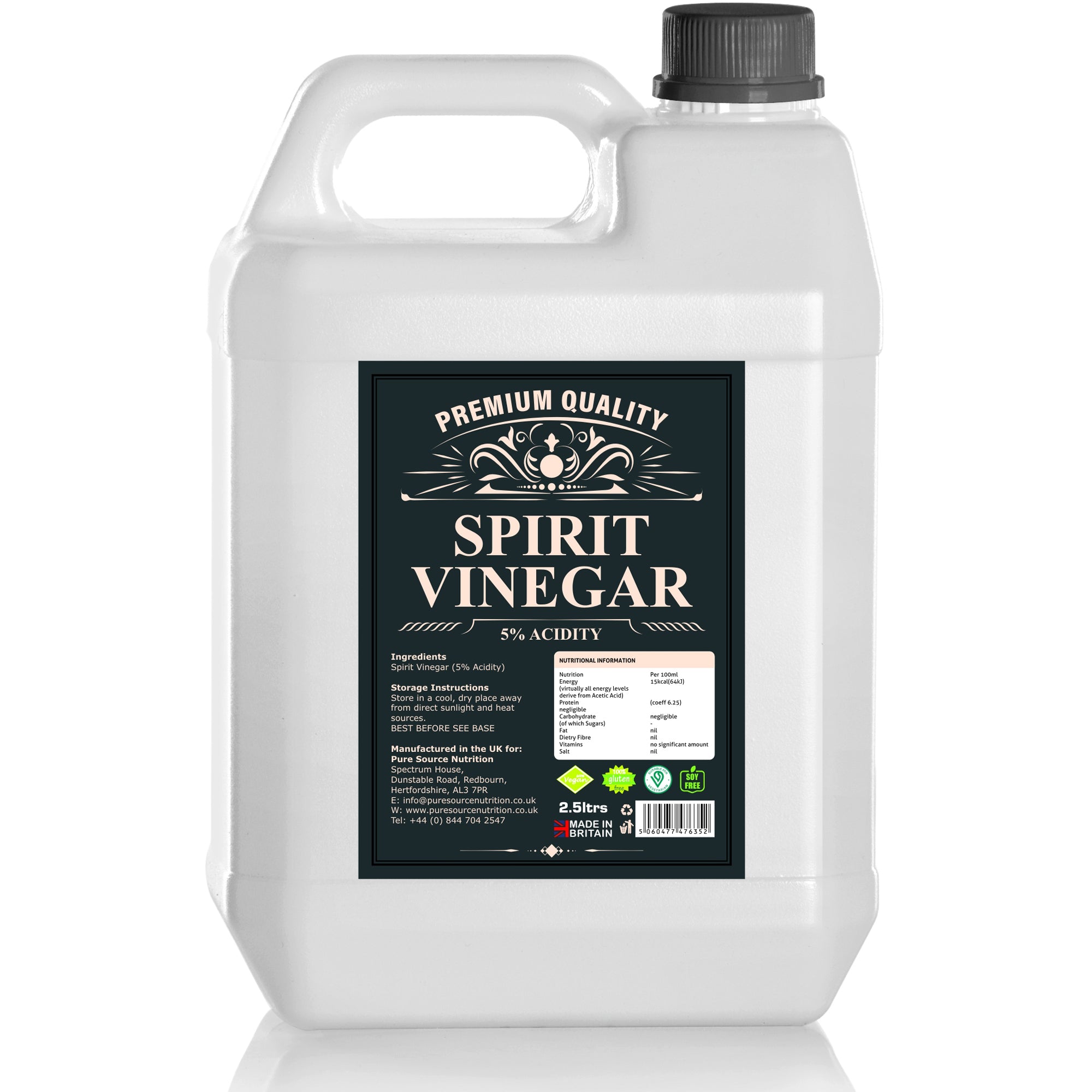 Pure Source Nutrition White Spirit Vinegar 5 Pure Source Nutrition