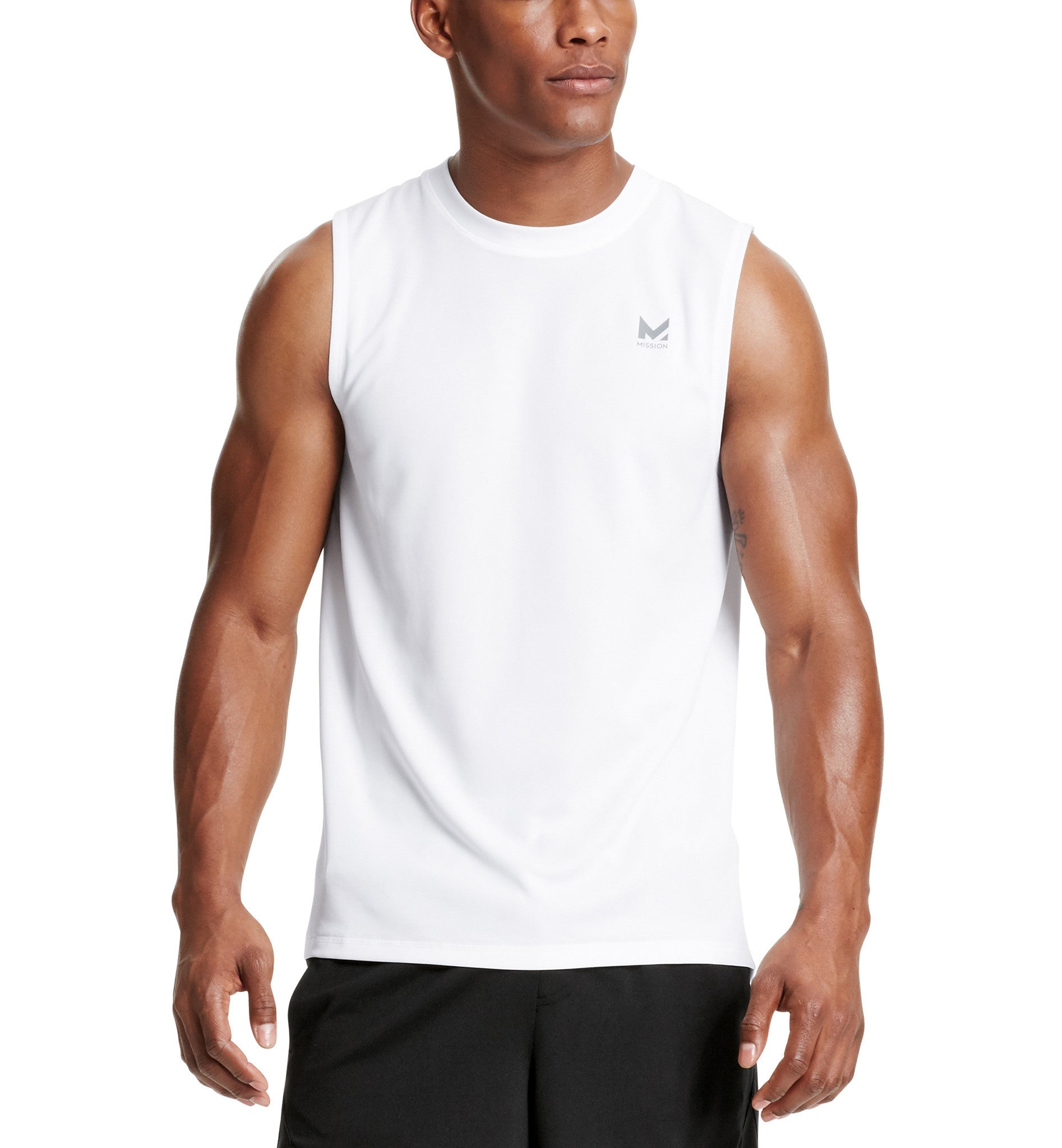 Image of VaporActive Alpha Sleeveless T-Shirt | Bright White