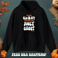 Only Holy Ghost Hoodie in Black by Trini-T Ministries