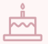 Birthday cake icon