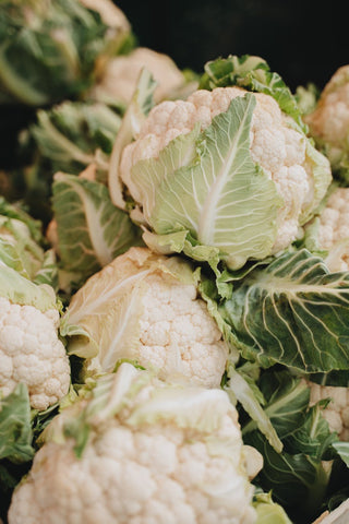A collection of white Cauliflowers 