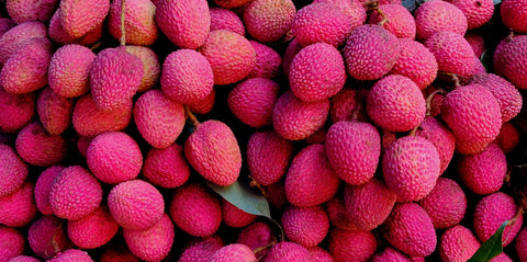 A collection of pink Litchis 