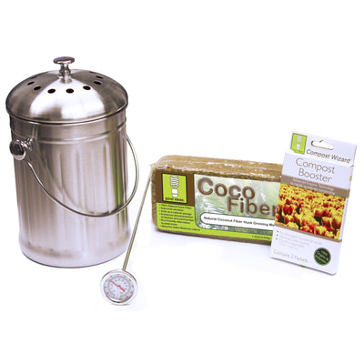 Stainless Steel Compost Pail – THE GOOD FILL