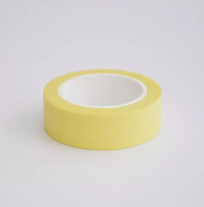 Pale Yellow Solid Colour Washi Tape