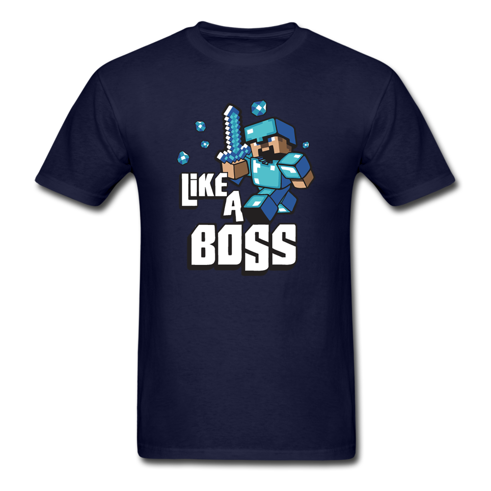 like a boss minecraft shirt