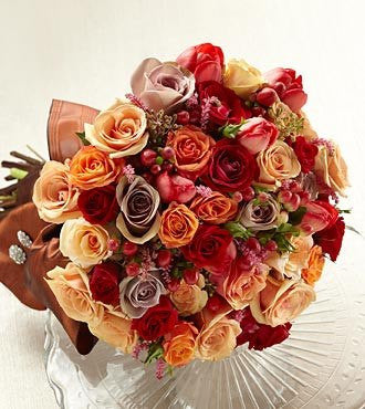 18 - Modern Red Rose Bouquet – Peachtree Petals