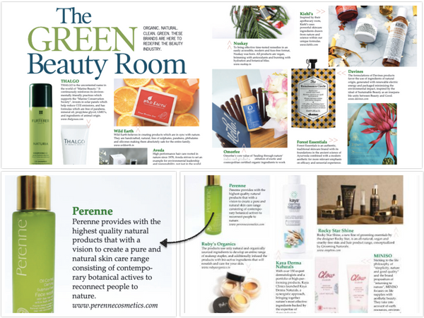 Global Spa Magazine - The Green Beauty Room - Perenne Cosmetics