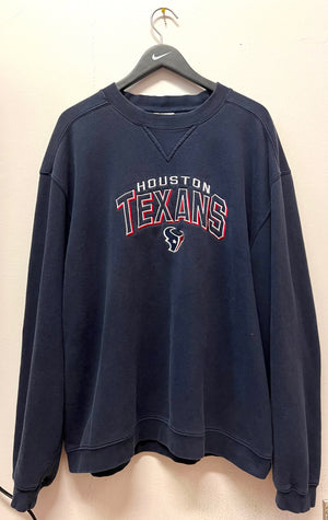 Houston Texans Embroidered Reebok Sweatshirt Sz XL - 812 Vintage - Reebok Sweatshirt