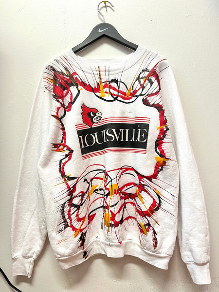 Vintage University of Louisville Cardinals Nutmeg Mills V Neck Sweater –  812 Vintage