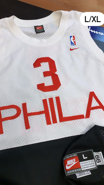 Vintage Philadelphia Sixers Allen Iverson Nike '66 Basketball Jersey