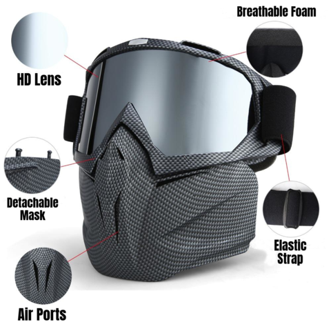 Premium Kâld Waar Windproof Anti-Fog Outdoors Mask