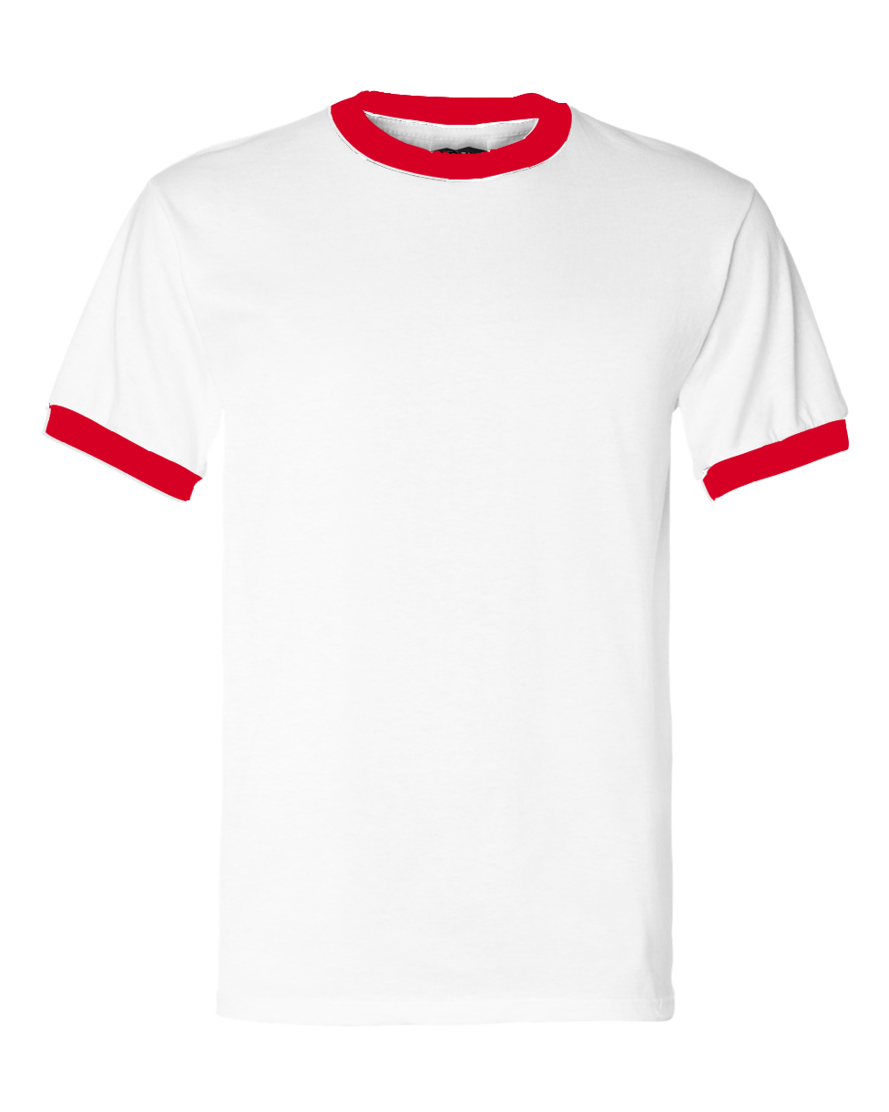 red white ringer t shirt
