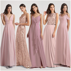 Different Color Bridesmaid Dresses Different Styles