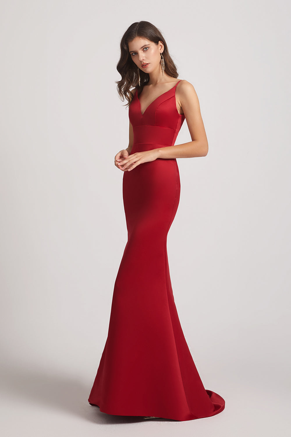 Sexy Spaghetti Straps V-Neck Fit and Flare Formal Gown (AF0015 ...