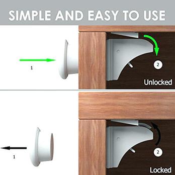 Magnetic Cabinet Locks Child Safety Locks Yourbetterbuys