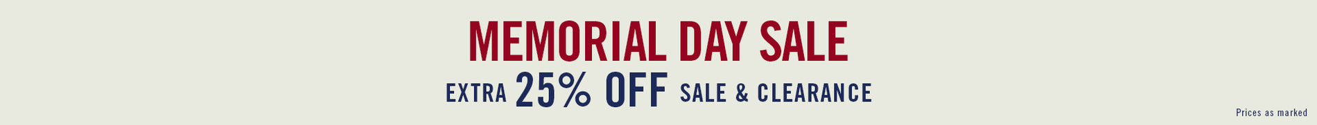 memorial day sale | shop now