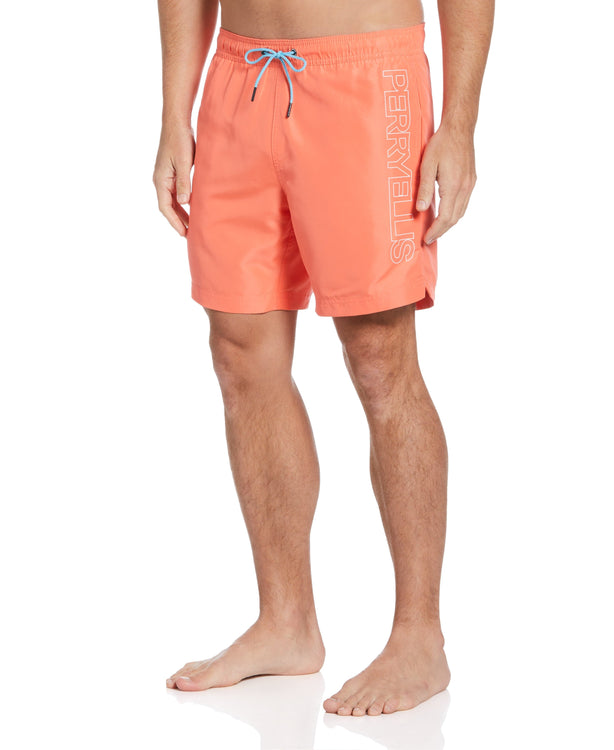 logo-print water shorts