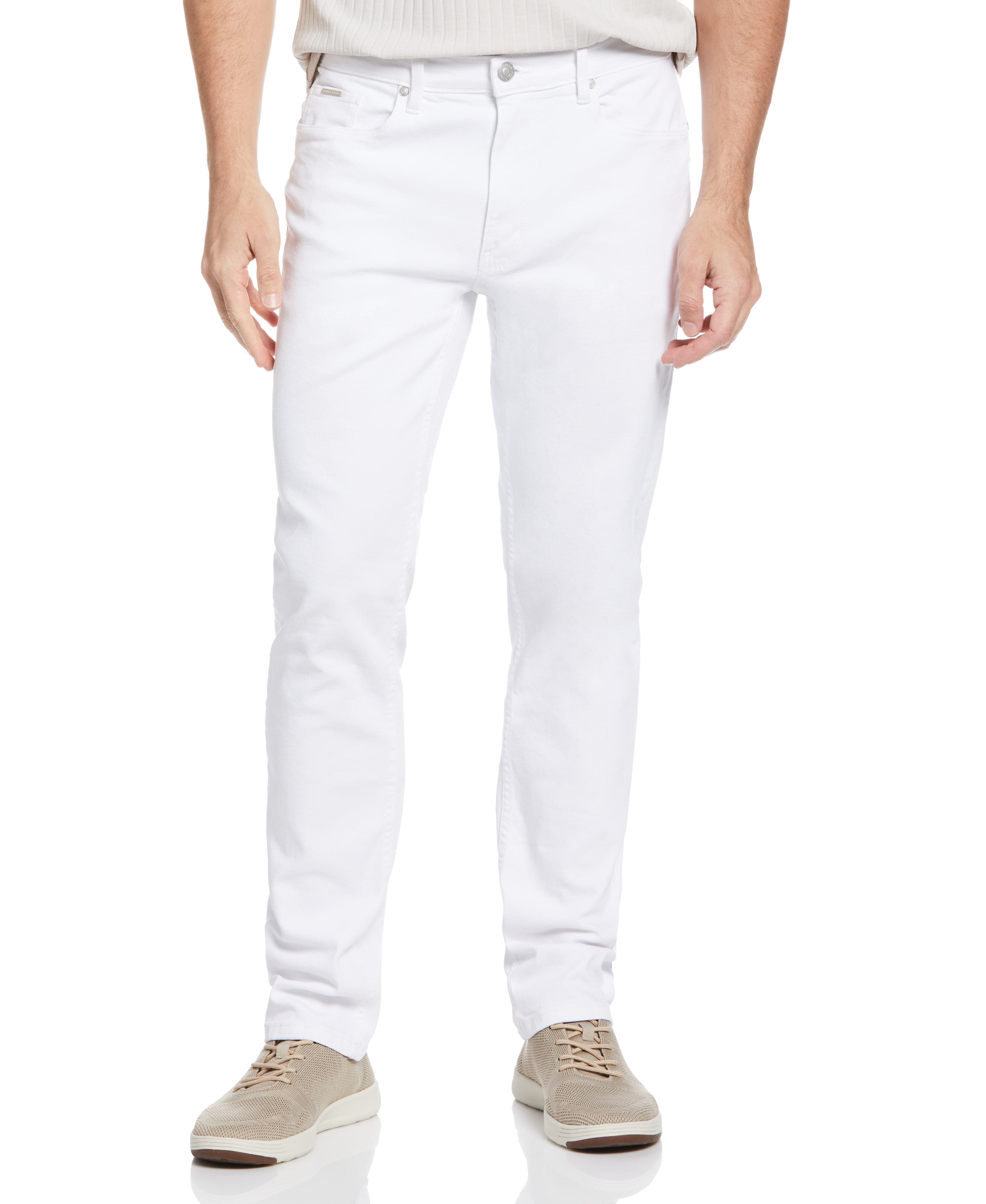 Men's White Eco Denim Pant | Perry Ellis