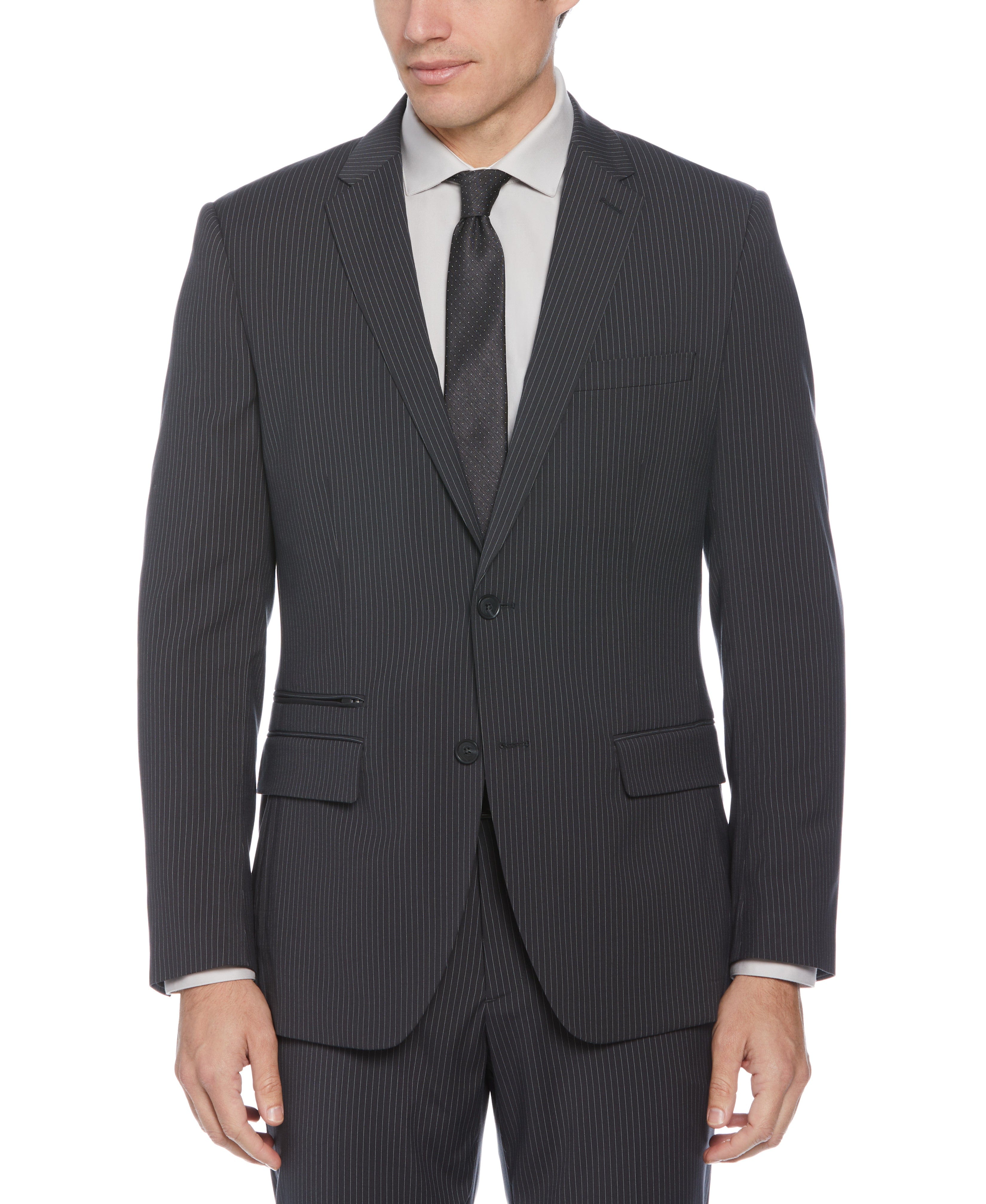 Perry Ellis Suit Separate Slim-Fit Stretch Solid Flat-Front Dress