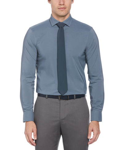 Stormy Grey Solid Performance Dress Shirt (Stormy Grey Solid) 