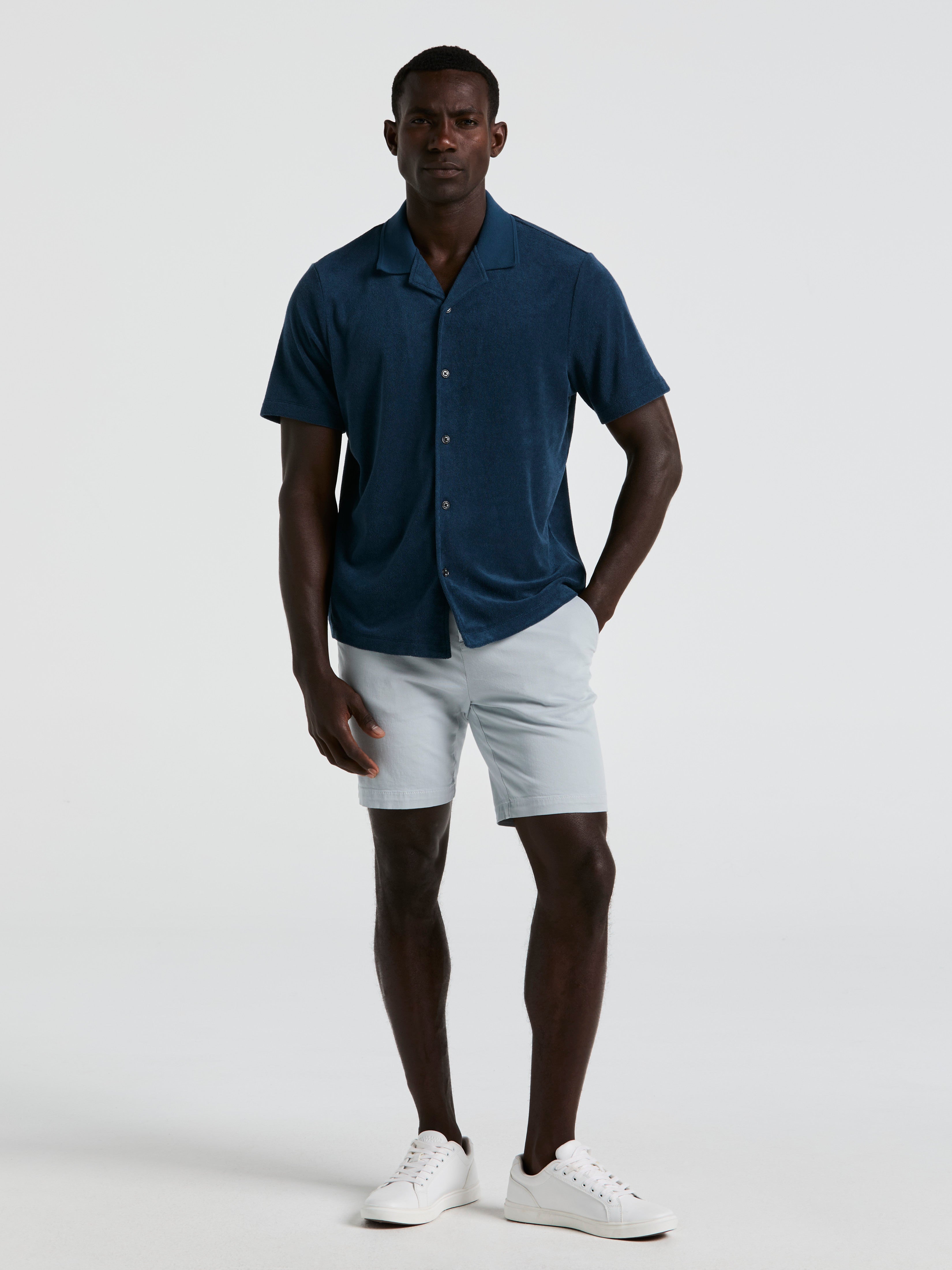 Terry Camp Collar Shirt