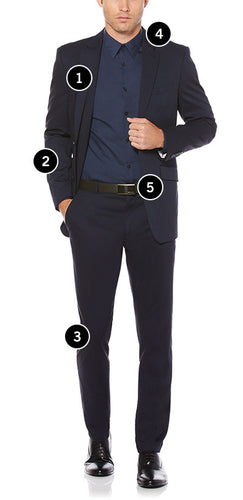 Perry Ellis Suit Size Chart