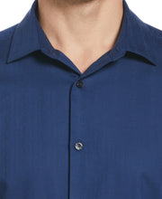 Stripe Floral Jacquard Shirt (Estate Blue) 