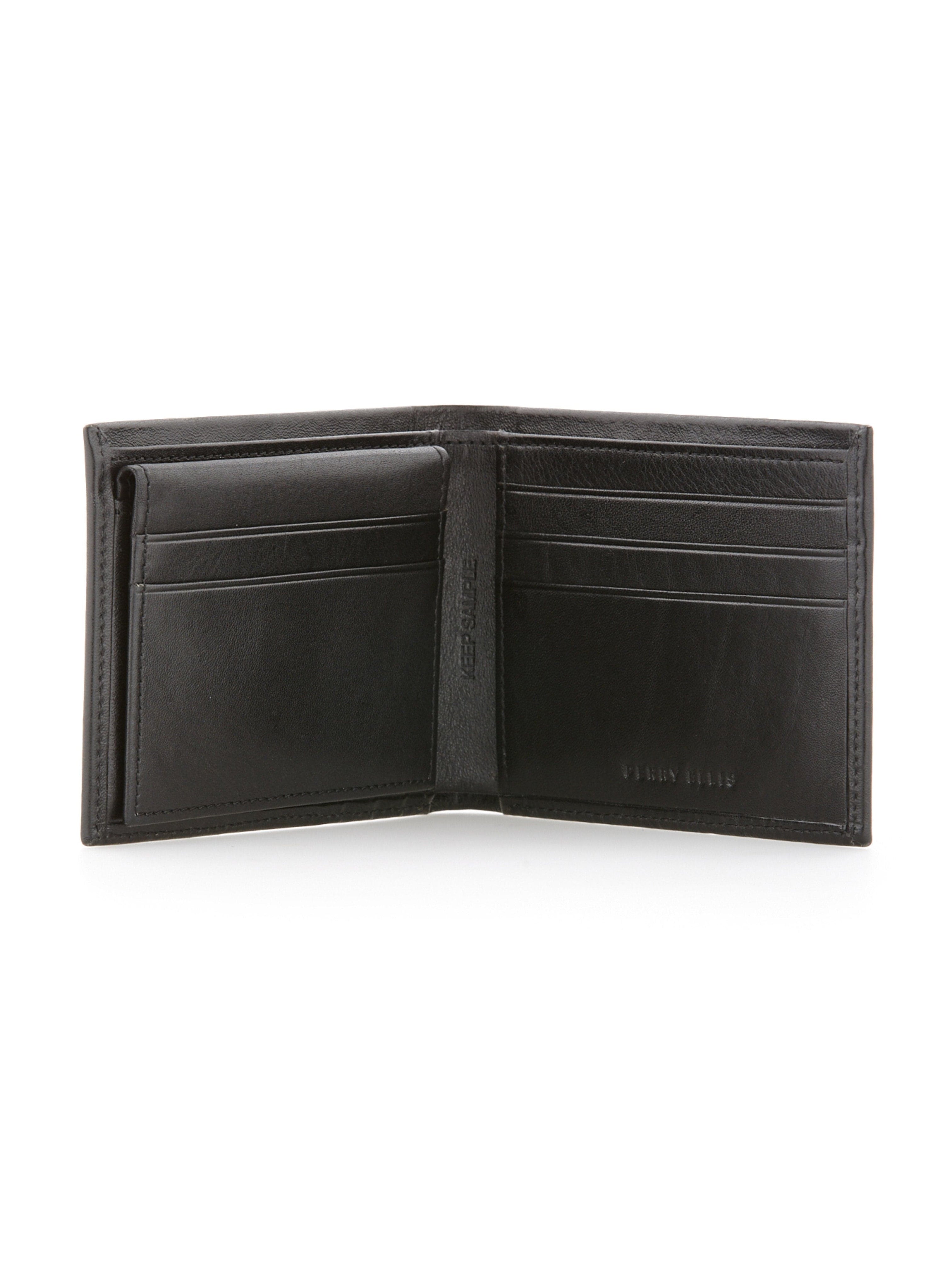 Genuine Glazed Leather Wallet | Perry Ellis