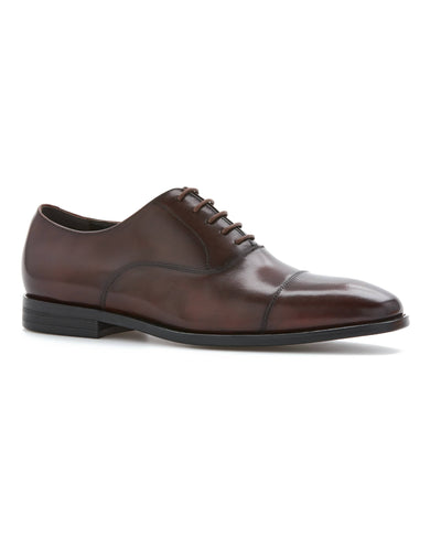 Leather Oxford Shoe (Coffee) 